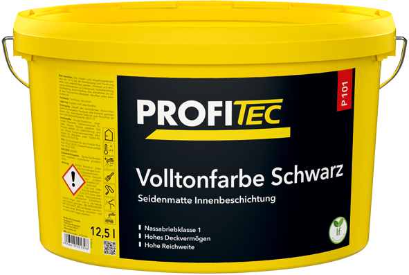 Volltonfarbe Schwarz, черная, 12,5л