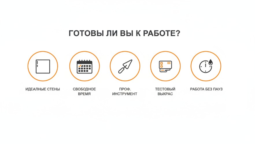 Чек-лист для нанесения штукатурки своими руками.