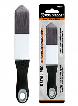 ROLLINGDOG Треугольная кисть с короткой ручкой DETAIL PRO™ PT1000, 24 мм