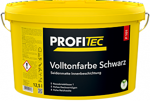 Volltonfarbe Schwarz, черная, 12,5л