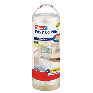 TESA Easy Cover® 4368 Universal - Малярная лента с пленкой для защиты поверхности 17 м * 2,6 м (7 дней)