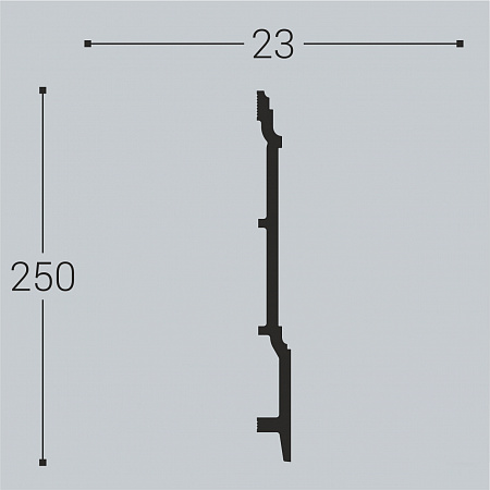 Напольный плинтус П17 250-23