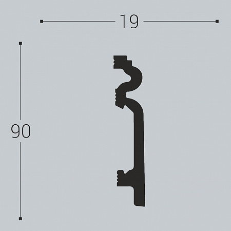 Напольный плинтус П14 90-19