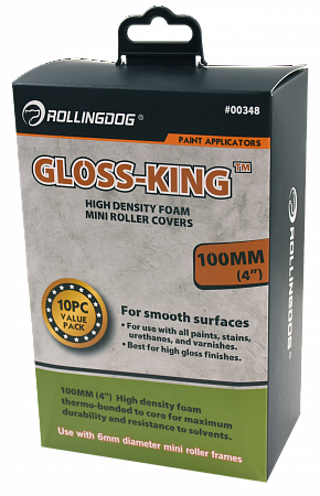 ROLLINGDOG Валики Gloss-King™ мини (набор 10 шт.) 4"