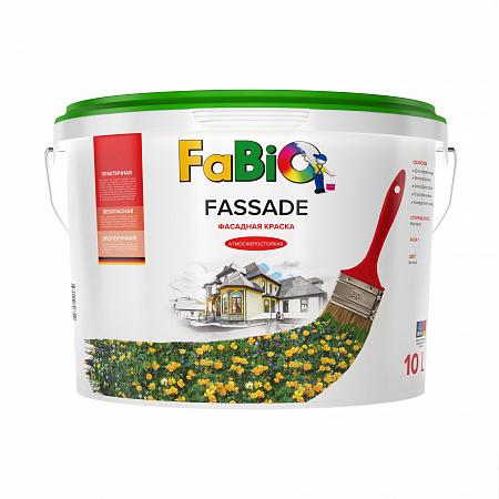Фасадная краска FABIO FASSADE, 10 л, b1