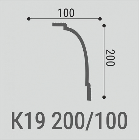 Карниз потолочный К19 200-100