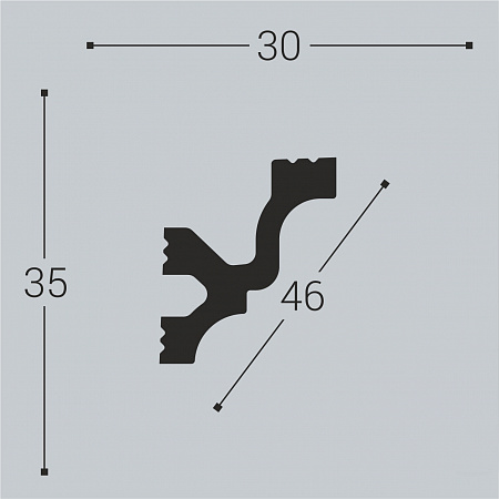 Карниз потолочный К11 35-30