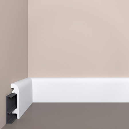 Напольный плинтус П16 80-19 с монтажной планкой