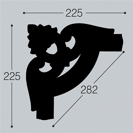 Декоративный угол к молдингу М12У2