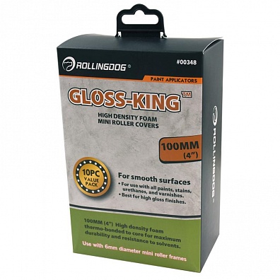 ROLLINGDOG Валики Gloss-King™ мини (набор 10 шт.) 4"