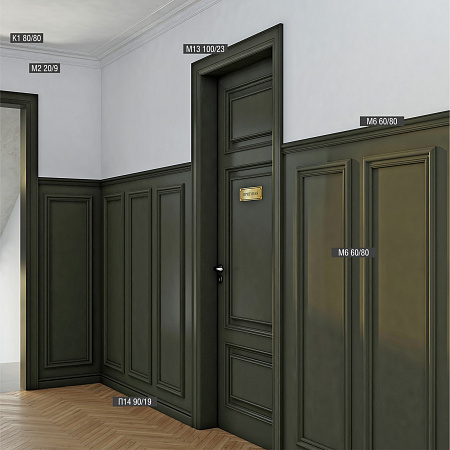 Напольный плинтус П14 90-19